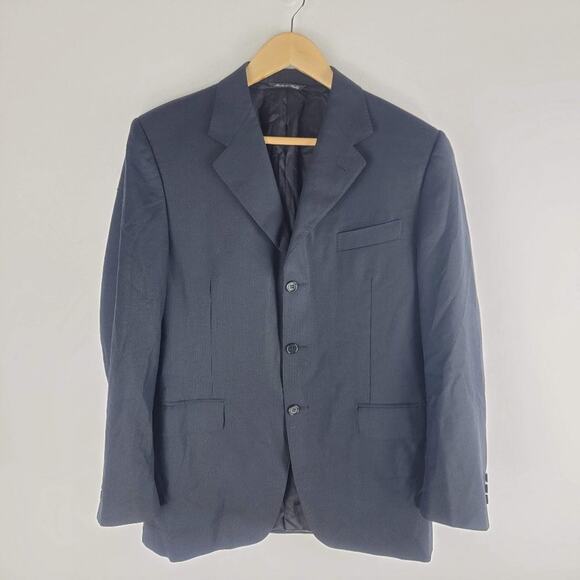 Canali Proposta Super 120s Wool Blazer Black Lined Size 36C - Picture 1 of 8